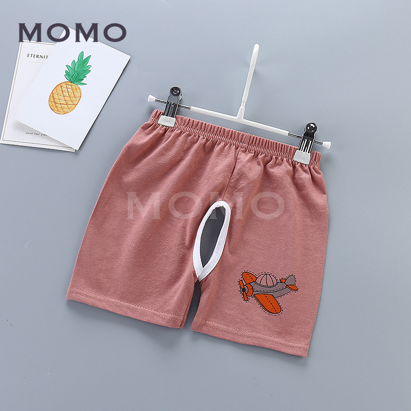 Quần Short Vải Cotton Hở Đáy Thời Trang Mùa Hè Cho Bé 1-7 Tuổi