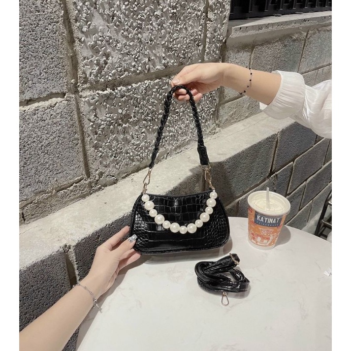 Túi đeo chéo, đeo vai 3 dây ngọc FREESHIP,size