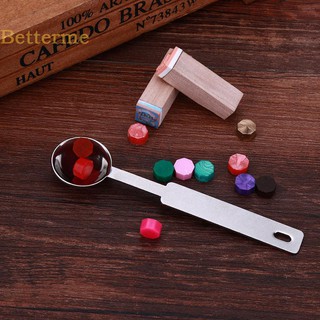 ✿Home❀Stainless Steel Paint Wax Stamps Sealing Spoon Long Handle