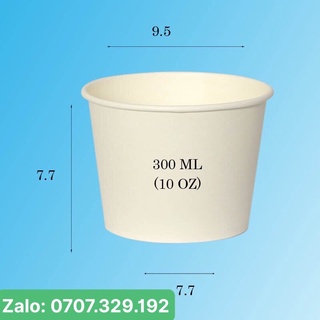 50 ly kem , ly soup giấy 10oz 300ml loại 1PE