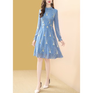 Váy Đầm Nữ Mùa Thu Dịu Dàng Tinh Khiết Thời Trang Quảng Châu Cao Cấp