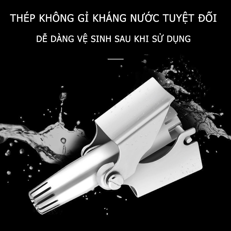 Bộ Cắt Tỉa Lông Mũi Bằng Thép Không Gỉ, Kèm Hộp Đựng, Dụng Cụ Cắt Tỉa lông Mũi Không Đau An Toàn Vệ Sinh MKS063