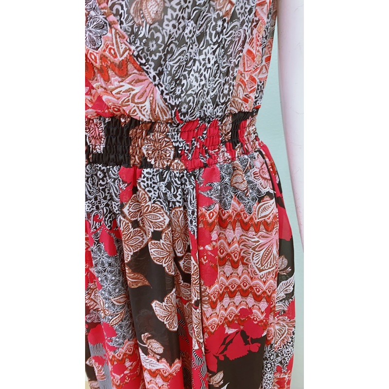 Đầm voan ngực đắp chéo maxi EN&FOCUS vnxk | BigBuy360 - bigbuy360.vn