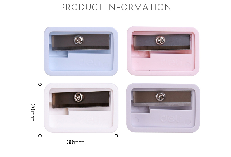 1 Gọt bút chì Deli UARELIFFE mini thiết kế di động tiện lợi sử dụng trong văn phòng phẩm màu sắc ngẫu nhiên