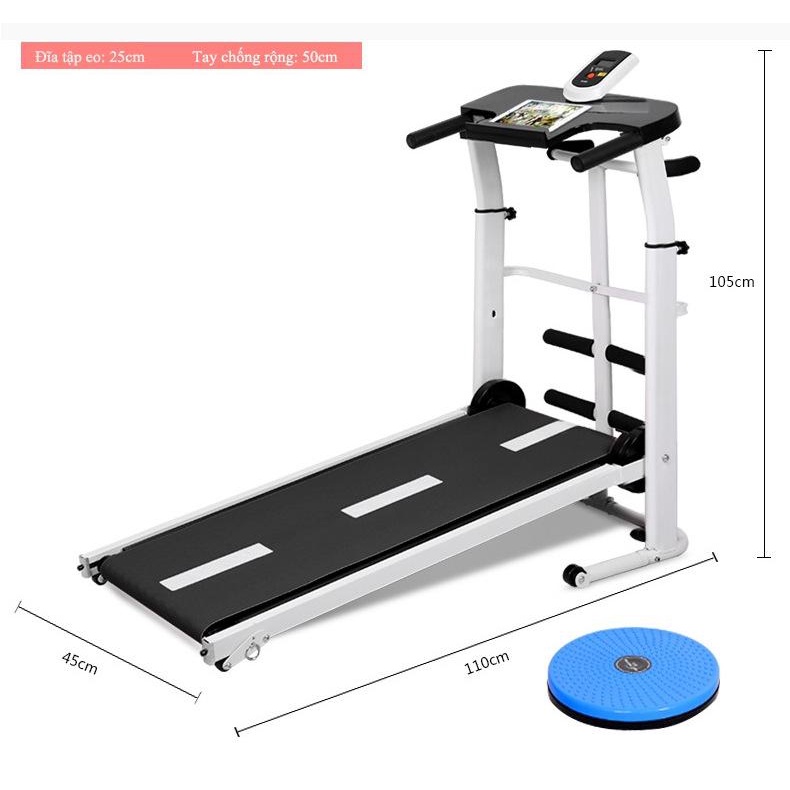Máy chạy bộ đa chức năng  Máy tập thể dục dễ Máy chạy bộ gia đình loại nhỏ  Máy chạy có giảm xóc êm ái yên tĩnh -BH 6 TH