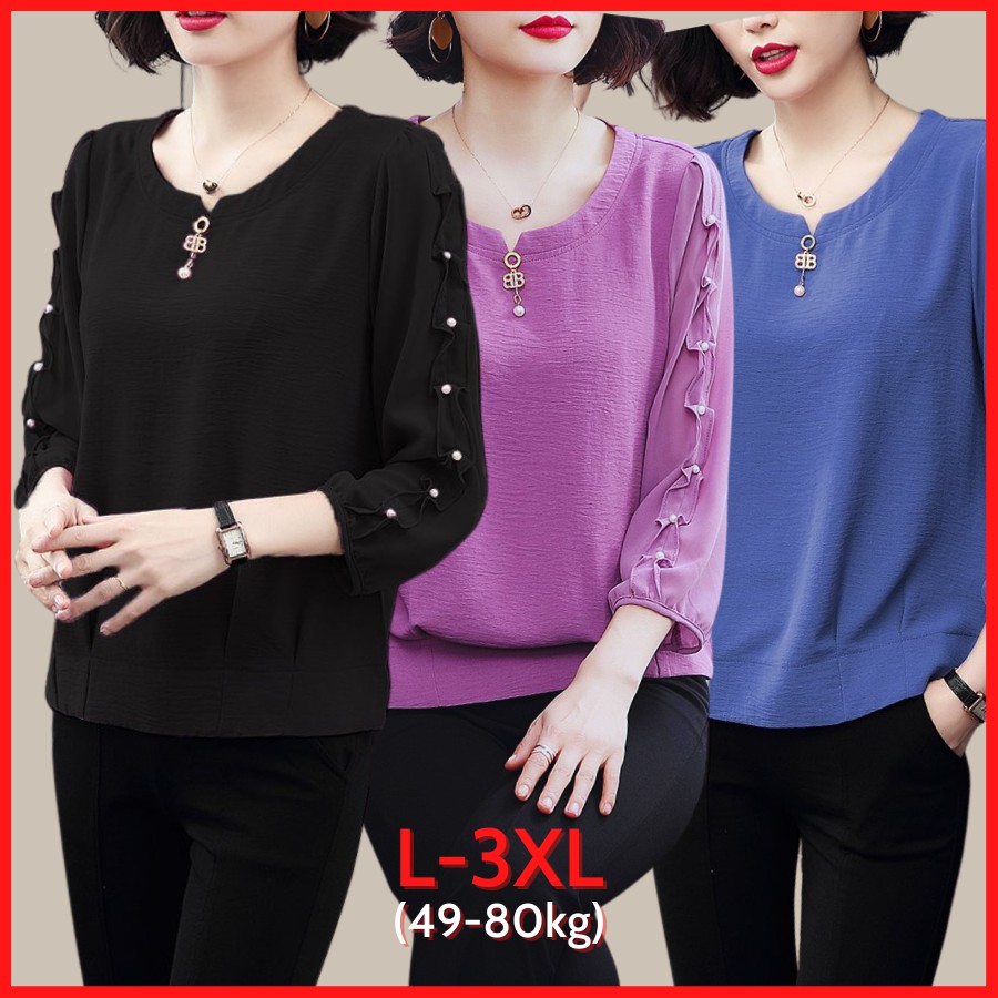 Áo Trung Niên Nữ Bigsize, Mẫu Sơ Mi Kiểu Trung Niên Tay Lỡ Form Rộng Cho Mẹ, Thời Trang NP CLOTHING