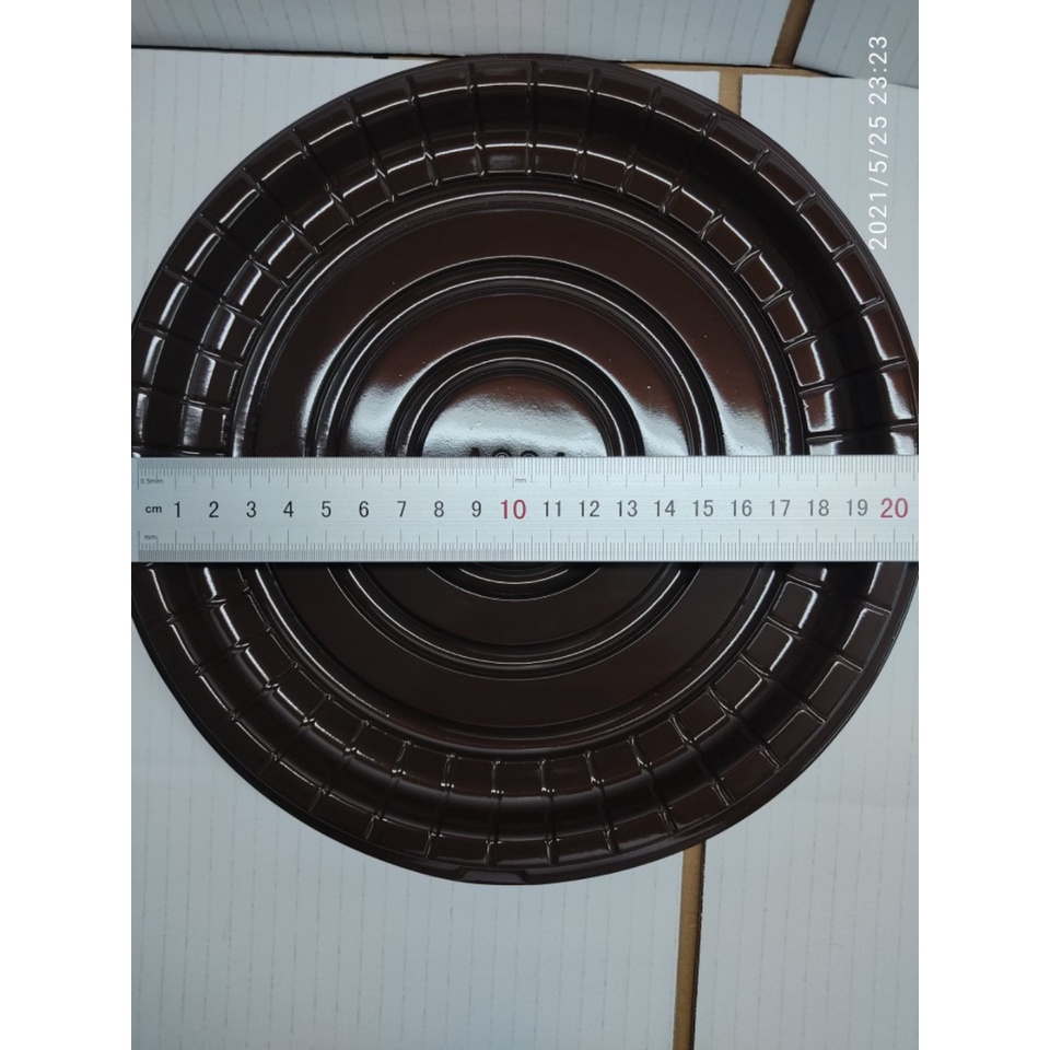 Lốc 50 - 100 Hộp Đựng Bánh Tròn A024 Đế Nâu , Đế Đen Giao Mầu Ngẫu Nhiên