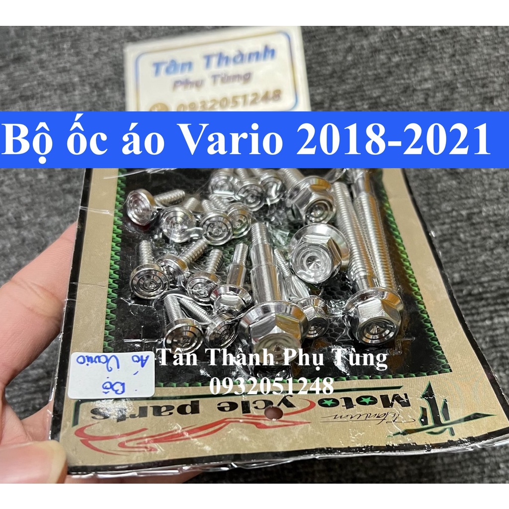 Bộ ốc áo Salaya Vario 2018-2021 đầu thái  (19 con)