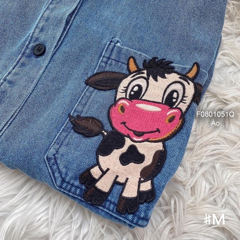 Áo sơ mi jeans bò sữa