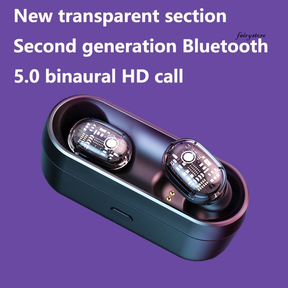 Tai Nghe Nhét Tai Fs + M13a Tws Bluetooth 5.0 Không Dây Âm Thanh Stereo 6d Kèm Hộp Sạc