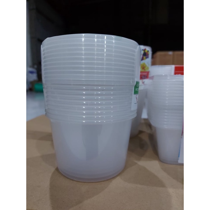 combo 1 thùng 450 hộp tròn microwave 700ml (kèm nắp)
