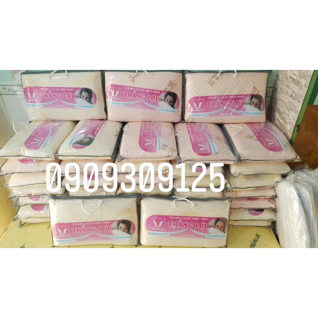 Gối cao su thiên nhiên 100% Thắng lợi chính hãng êm mềm chống đau vai gáy