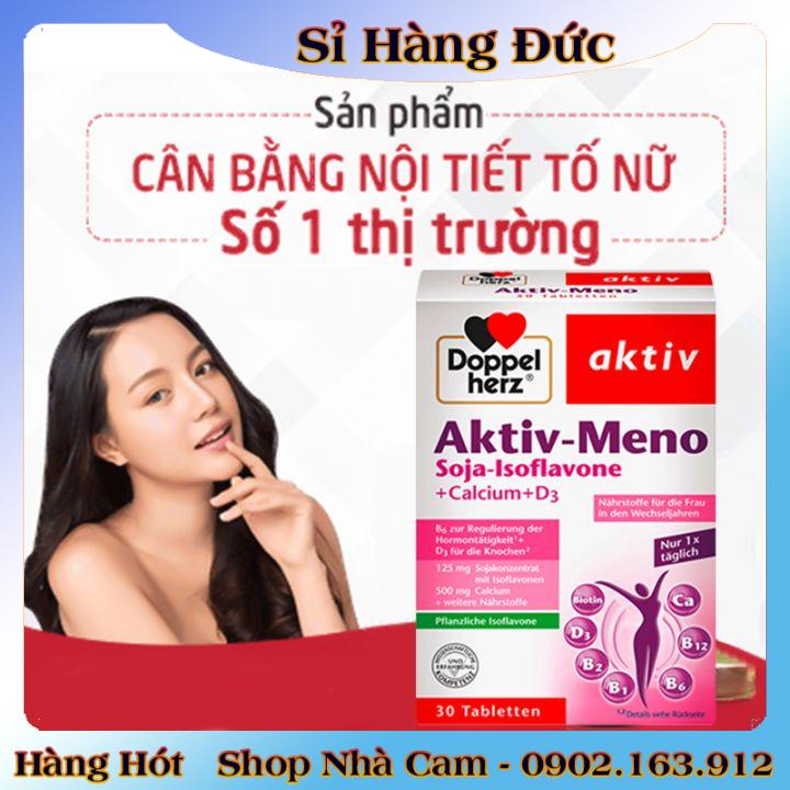 [auth] Viên uống cân bằng nội tiết tố nữ Doppelherz Aktiv-Meno -Nội địa Đức Đủ Bill [Hot]