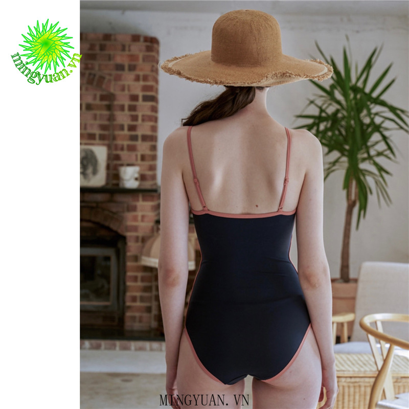 Đồ Bơi Một Mảnh Màu Tương Phản Phong Cách Retro Gợi Cảm Dành Cho Nữ swimsuit