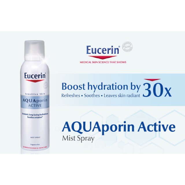 Xịt khoáng dưỡng ẩm Eucerin Aqua Porin Active Mist Spray 50ml