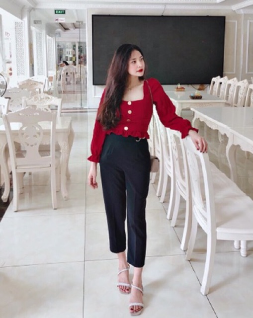 Áo nhăn bồng tay hàng đẹp Quảng Châu