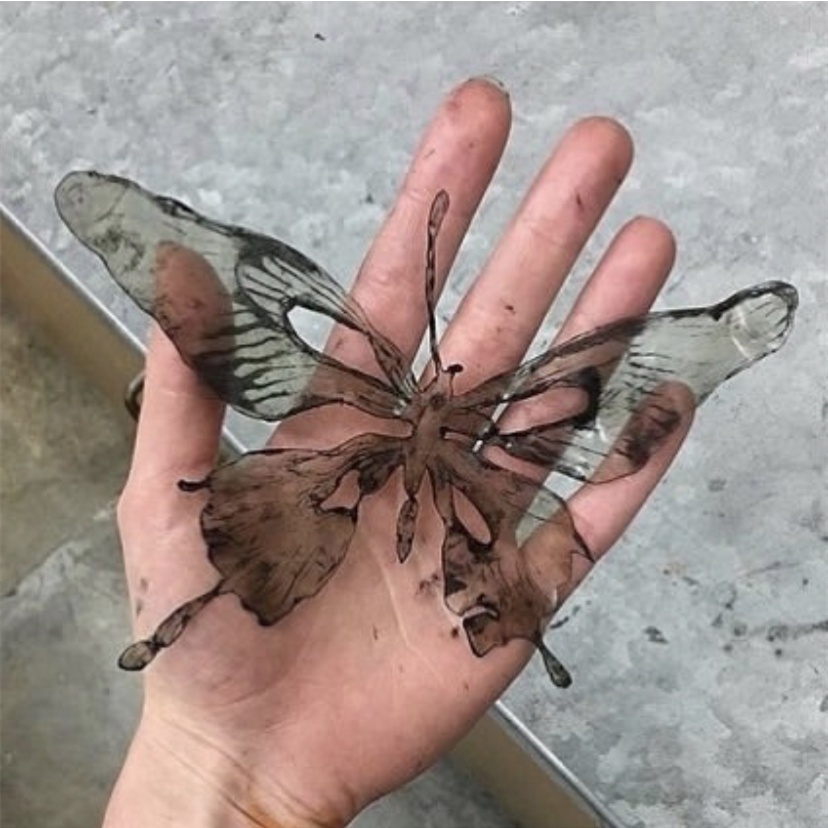 Vòng cổ Mặt Trái Tim Màu Tím Phong Cách Retro Hàn Quốc