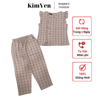 Bộ 9 tấc vải kaki mịn mặc nhà thời trang