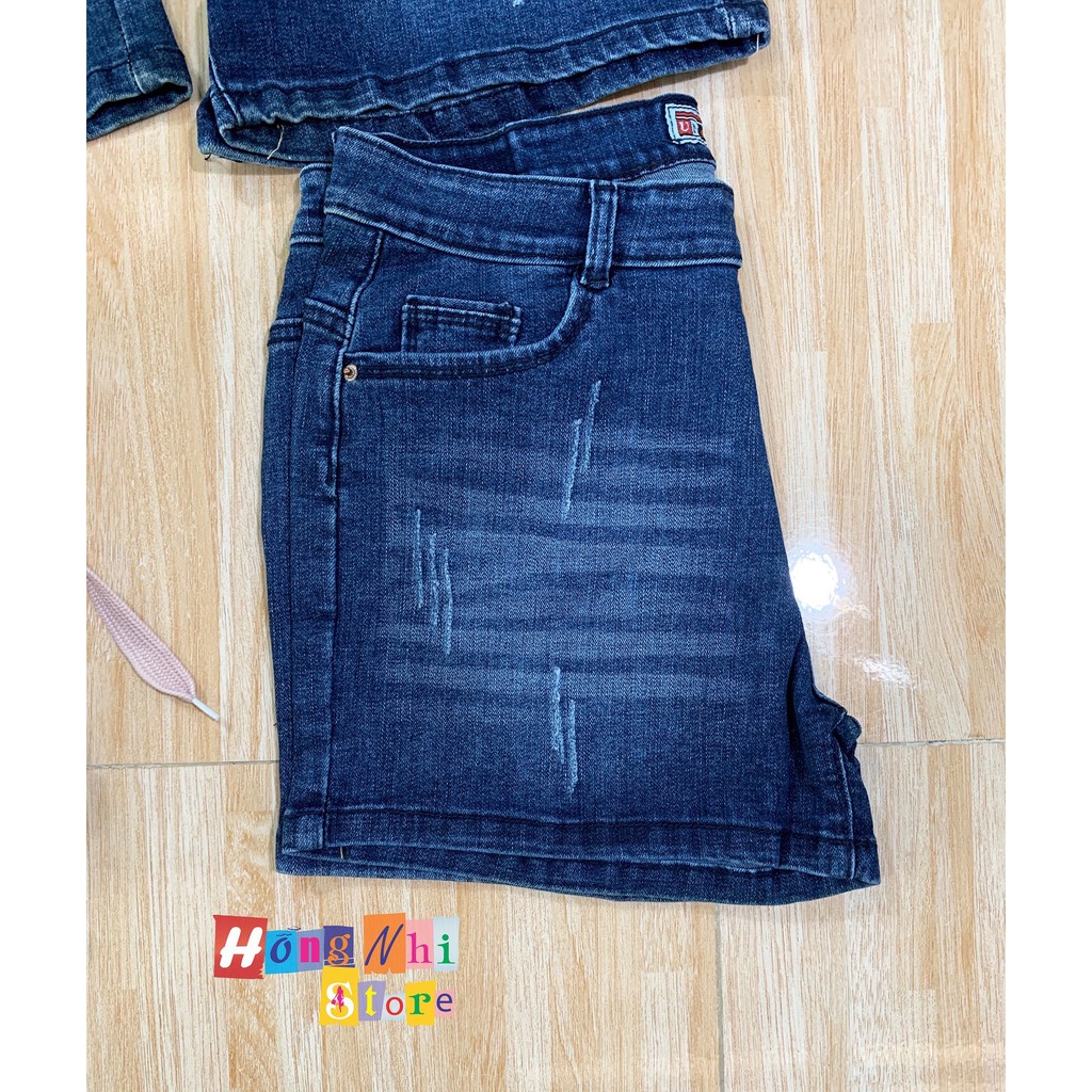 QUẦN SHORT JEAN ĐÙI CO GIÃN CAO CẤP DÁNG RỘNG SIZE ĐẠI 60KG
