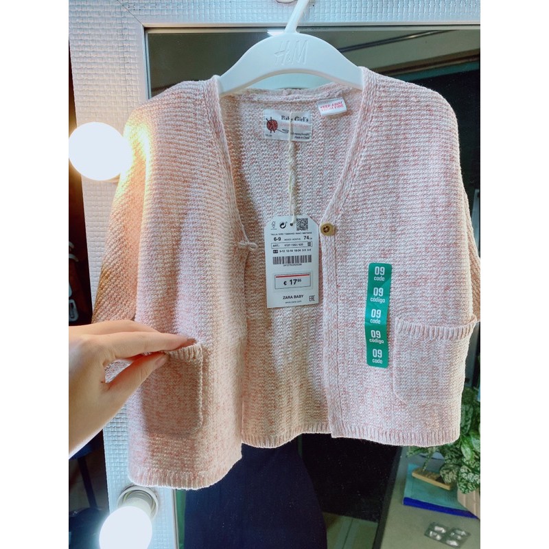 Áo cadigan hồng zara
