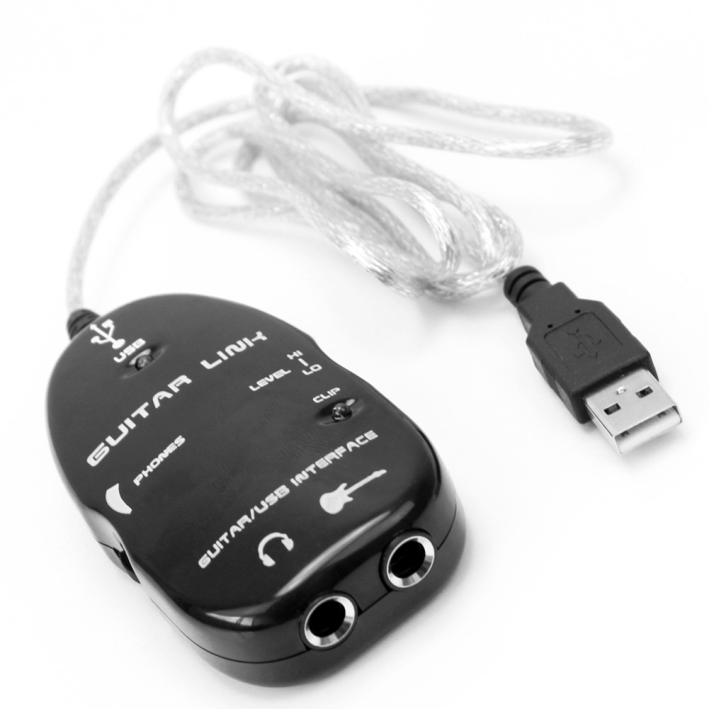 DasherMart Electric Guitar to USB Interface Link Audio Cable Adapter