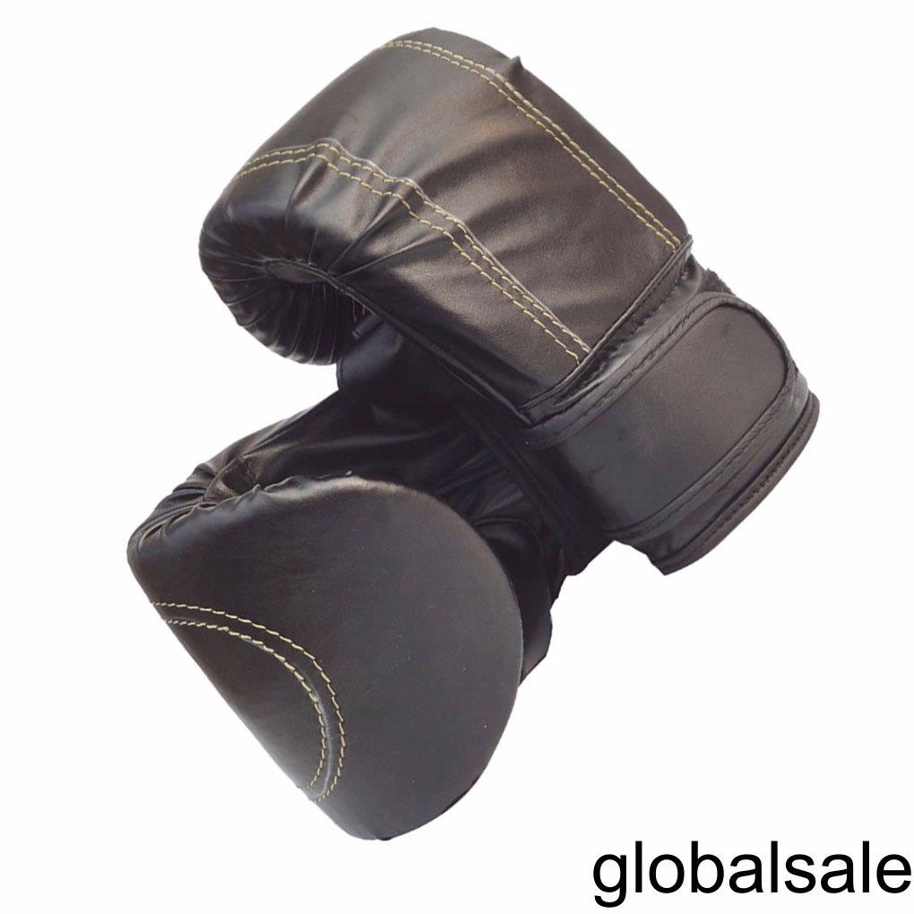 [Global] 1 Pair Adults Women Men Boxing Sanda Gloves Unisex Boxing Training Exercise Leather Gloves Mitts