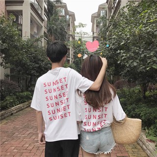 Áo Thun Nữ Tay Lỡ Unisex In SUNSET DLX