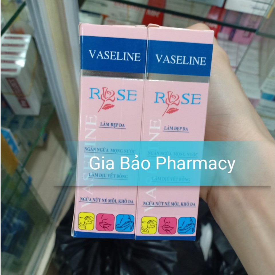 Combo 10 tuýp VASELINE hoa hồng