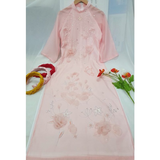 🥰 Siêu phẩmm áo dài tơ kết nổi cao cấp 4 tà sang chảnh mềm mại . hàng thiết kế cao cấp