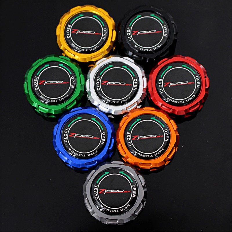 new 8 Colors CNC Aluminum Motorcycle Rear Brake Fluid Reservoir Cover Cap For kawasaki Z1000 SX Z1000SX (Ninja1000) 2010-2018