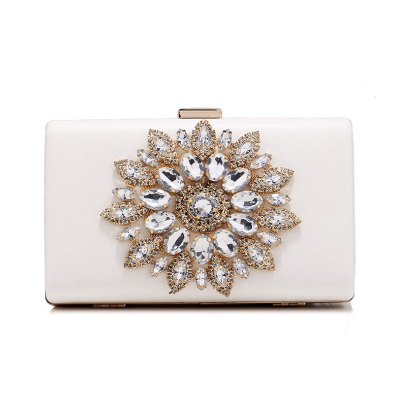 Ví Cầm Tay Đính Đá Lấp Lánh Thanh Lịch Dành Cho Nữ