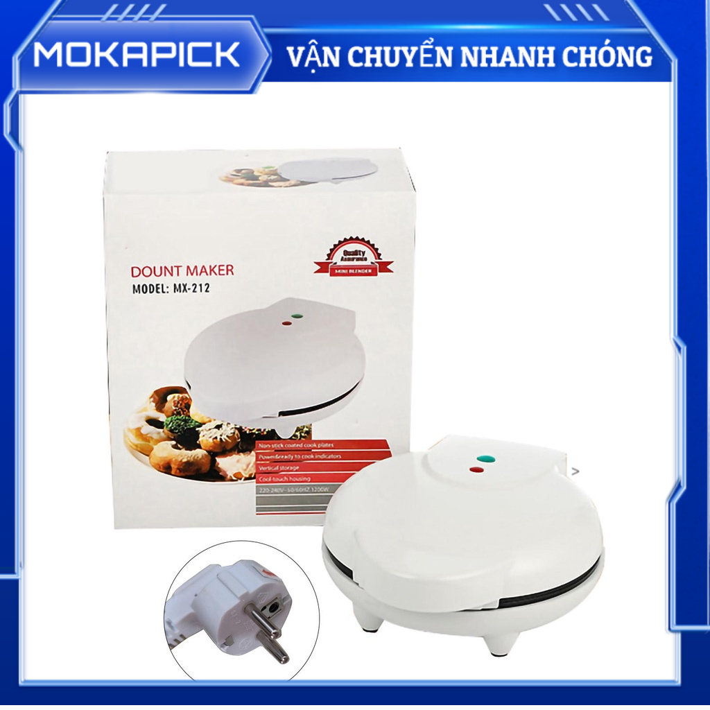 Mokapick Máy làm bánh rán tại nhà mini đa chức năng Chảo chống dính 2 mặt