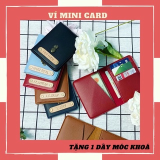 Bóp Ví Mini để thẻ, card visit, phong cách thời trang tối giản hiện đại