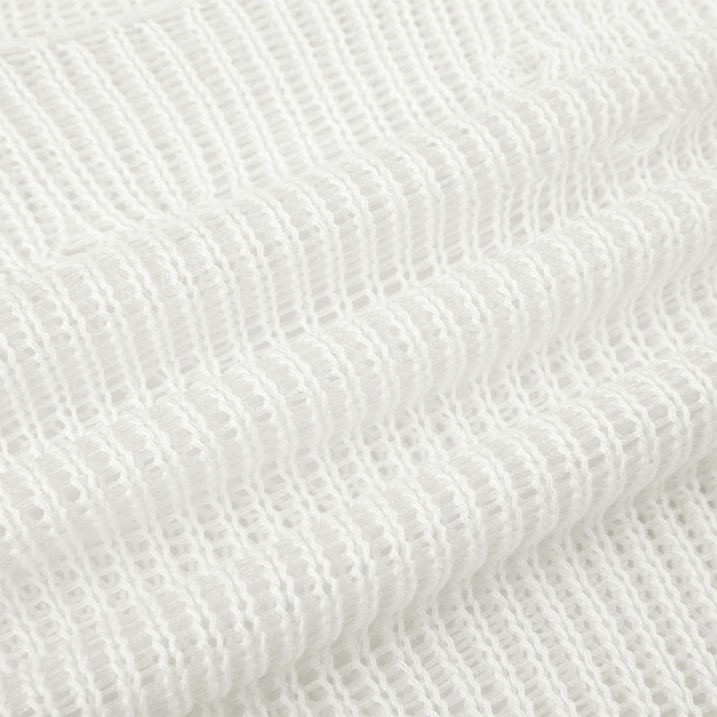 Áo Dệt Kim Tay Dài Dáng Rộng Che Phủ Lỗ Thời Trang Dành Cho Nữ