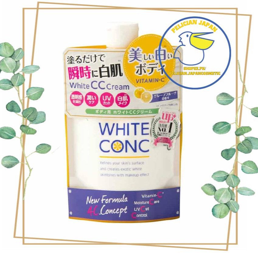 Kem Dưỡng Thể Trắng Da White Conc White CC Cream 200g NHẬT BẢN