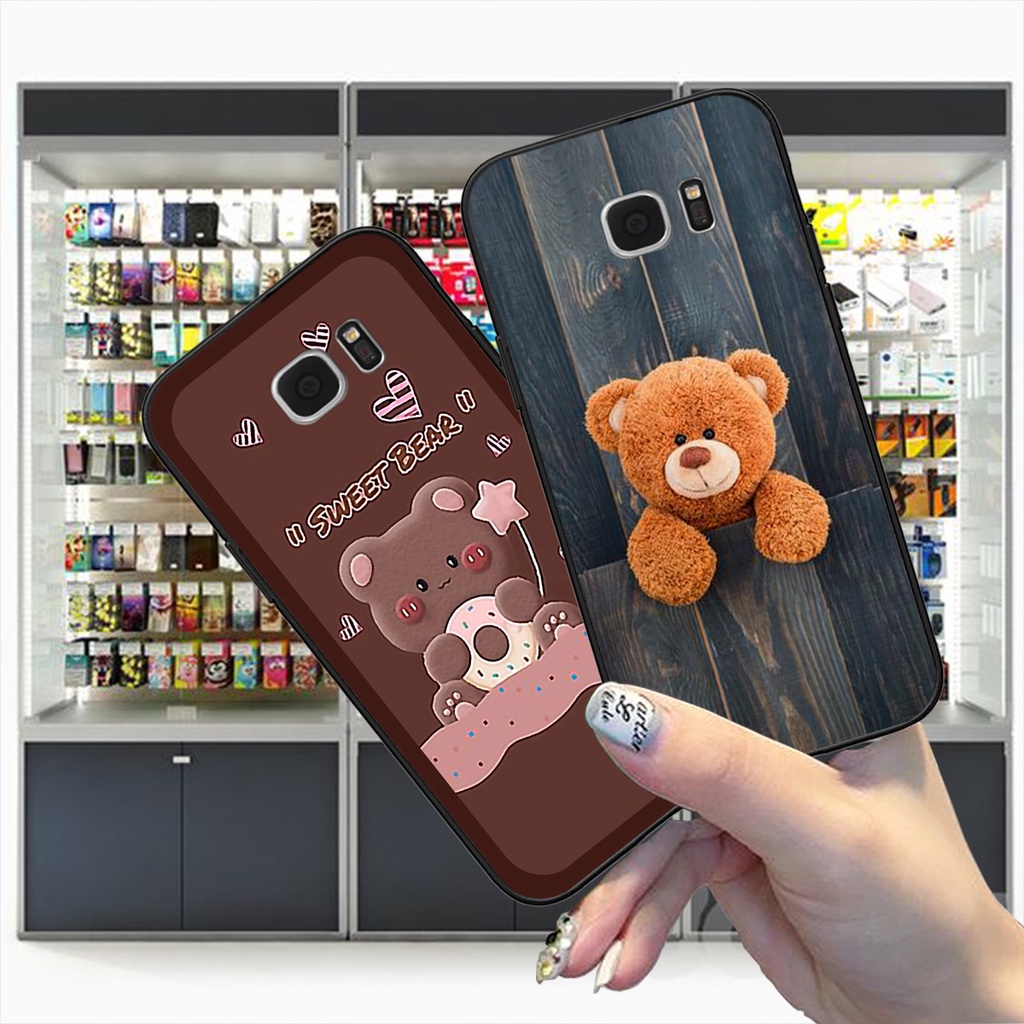 Ốp Samsung S6 / S6 EDGE / S7 / S7 EDGE in hình 3D gấu , ghép hình dễ thương siêu bền