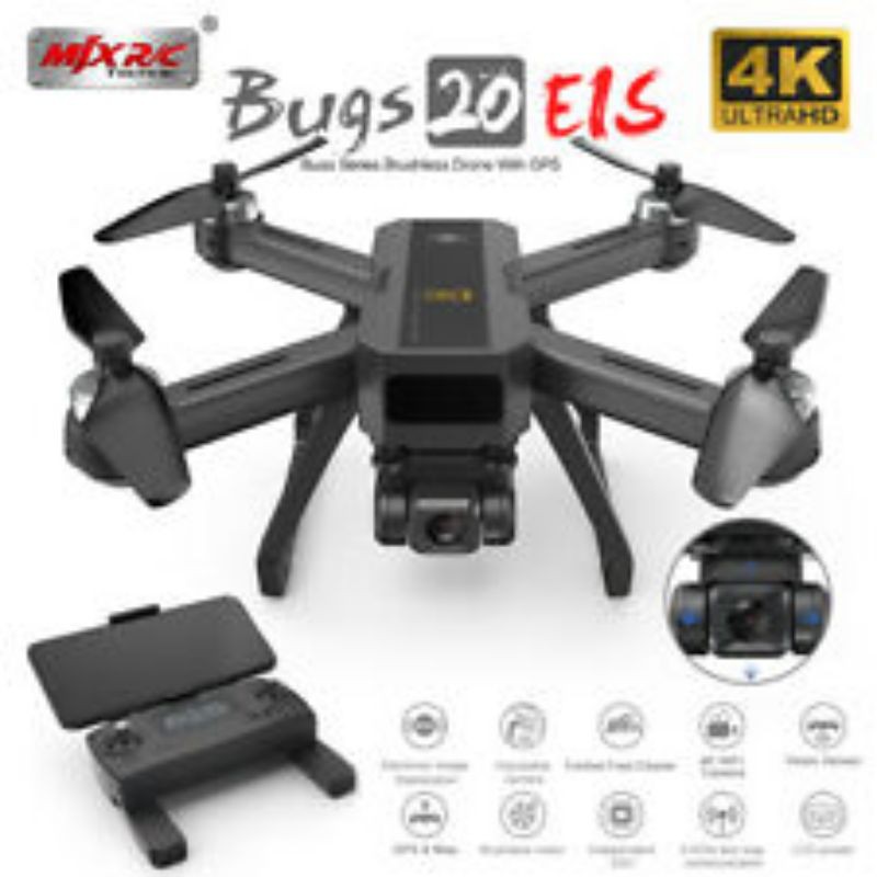Flycam mjx Bug 4 quay phim 4k chống rung pin 25 phút