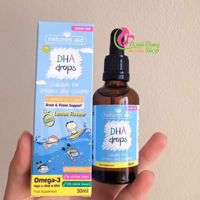 Vitamin Natures Aid DHA drops (50ml) của Anh