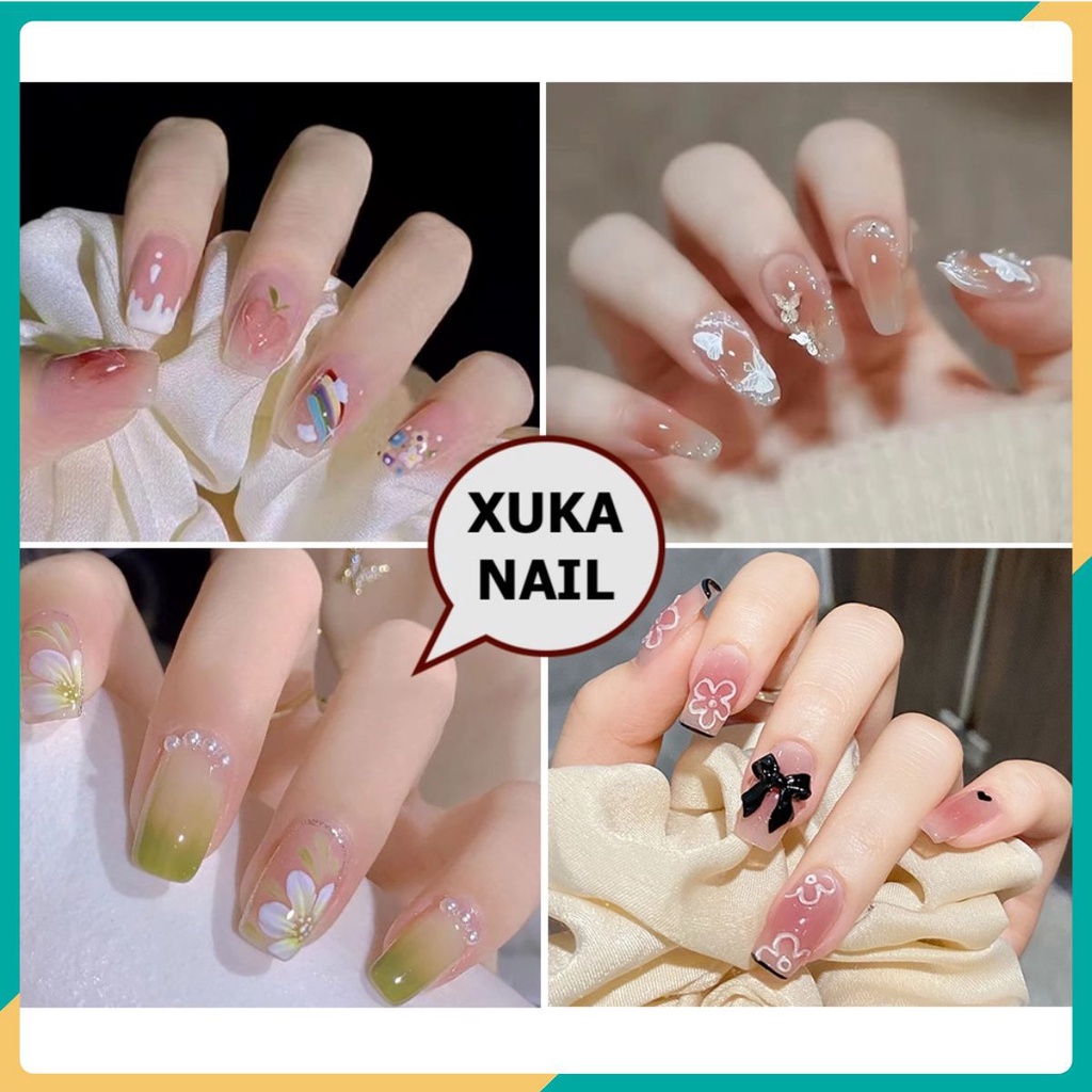 Móng tay giả/Nail mẫu đính đá mới