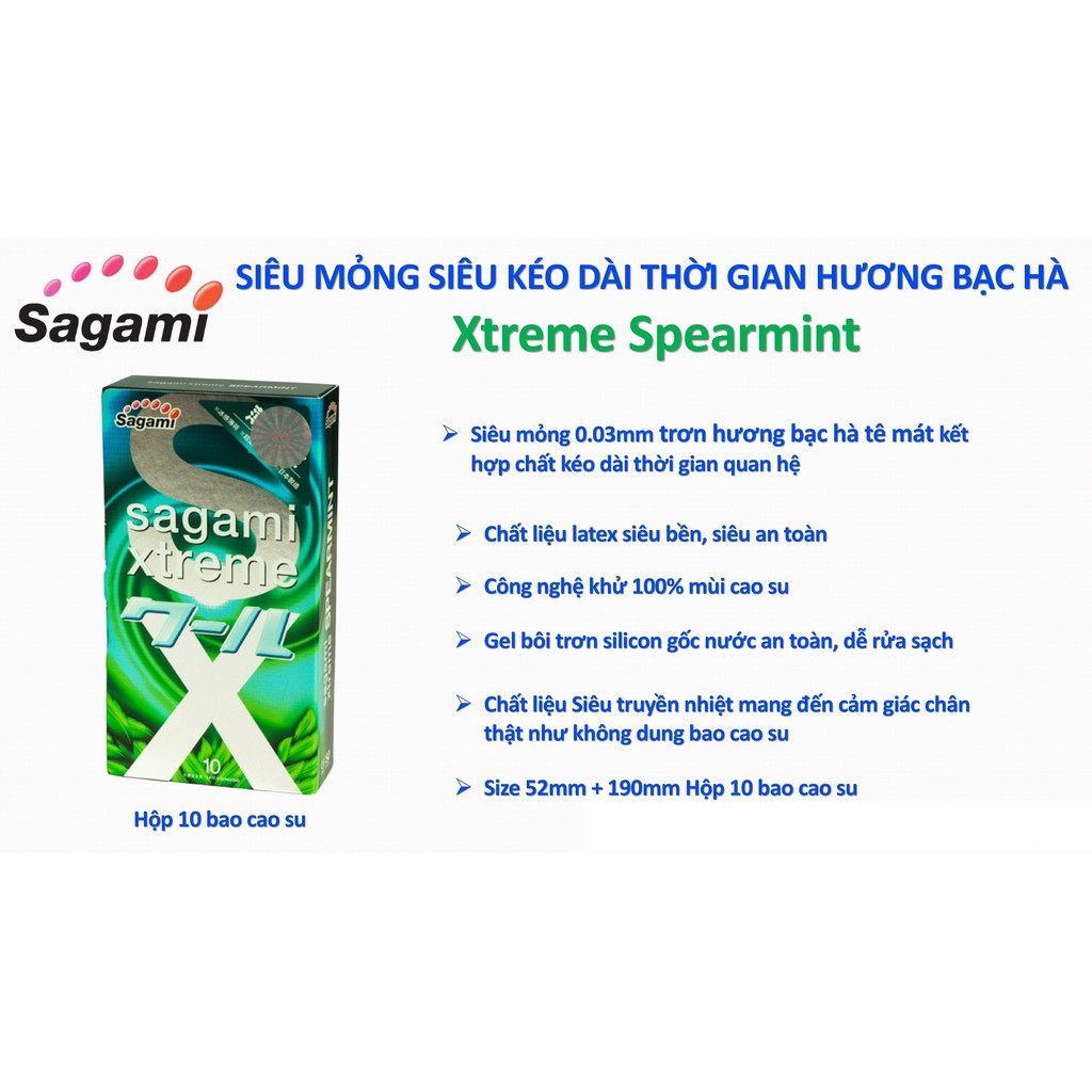 COMBO ĐẶC BIỆT 03 hộp bao cao su siêu mỏng siêu kéo dài thời gian DUREX + SAGAMI + POWERMEN