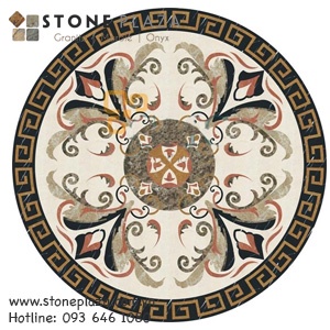 ĐÁ HOA VĂN TỰ NHIÊN HÌNH TRÒN PHƯỢNG HOÀNG (PHOENIX CNC ART GRANITE & MARBLE)
