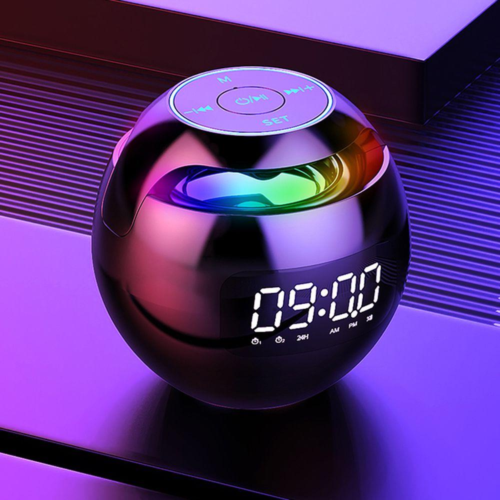 Đồng Hồ Báo Thức Kỹ Thuật Số Không Dây Hình Quả Bóng Đèn LED