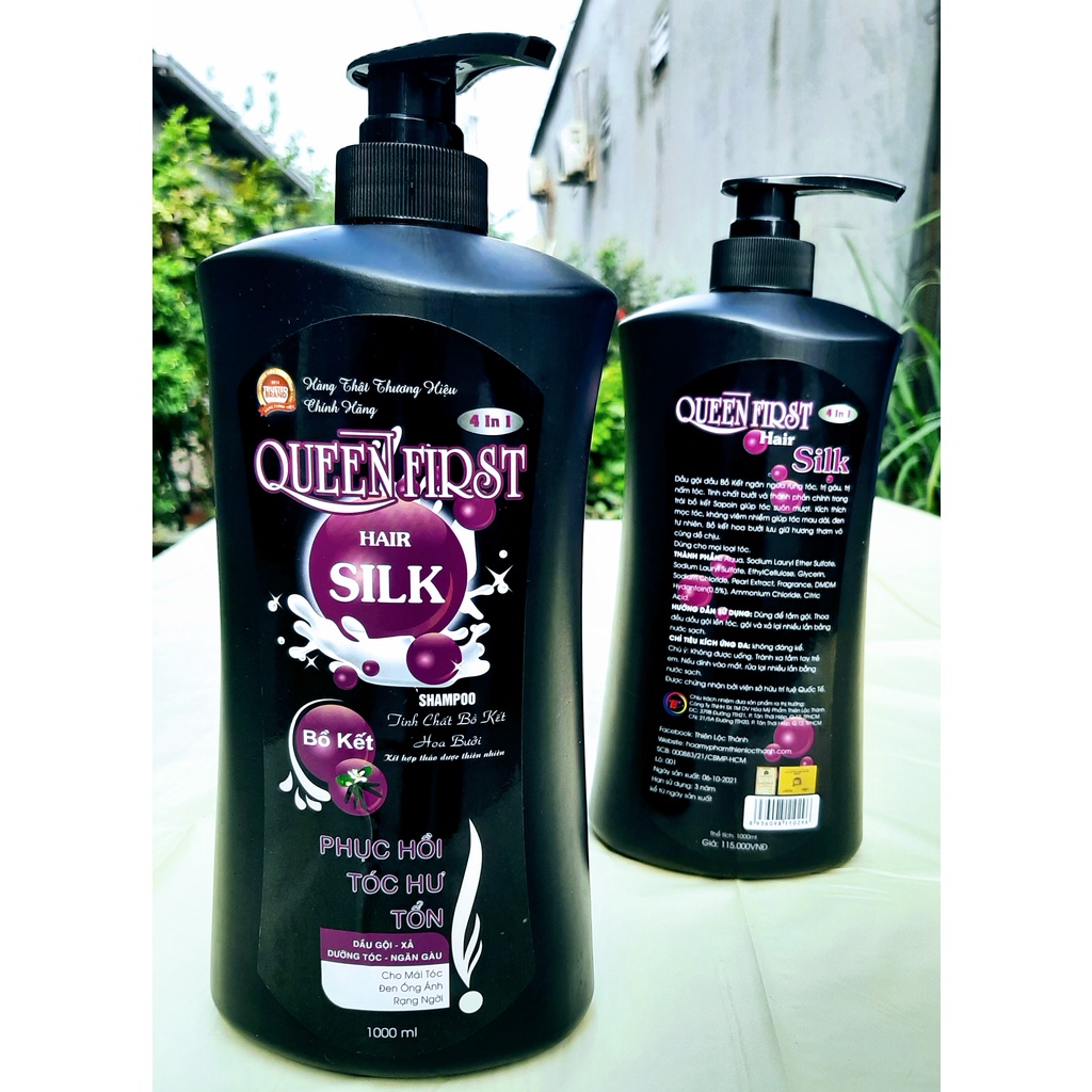 Dầu Gội Đầu Bồ Kết Phục Hồi Tóc Hư Tổn SILK 1000ml
