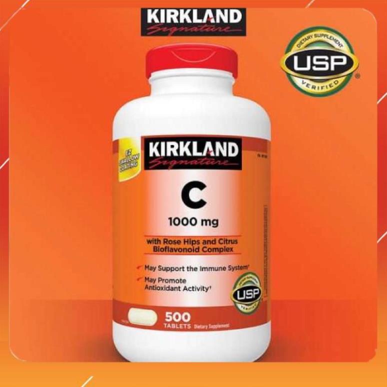 Vitamin C Kirkland 500mg 1000mg 500viên hỗ trợ hệ miễn dịch