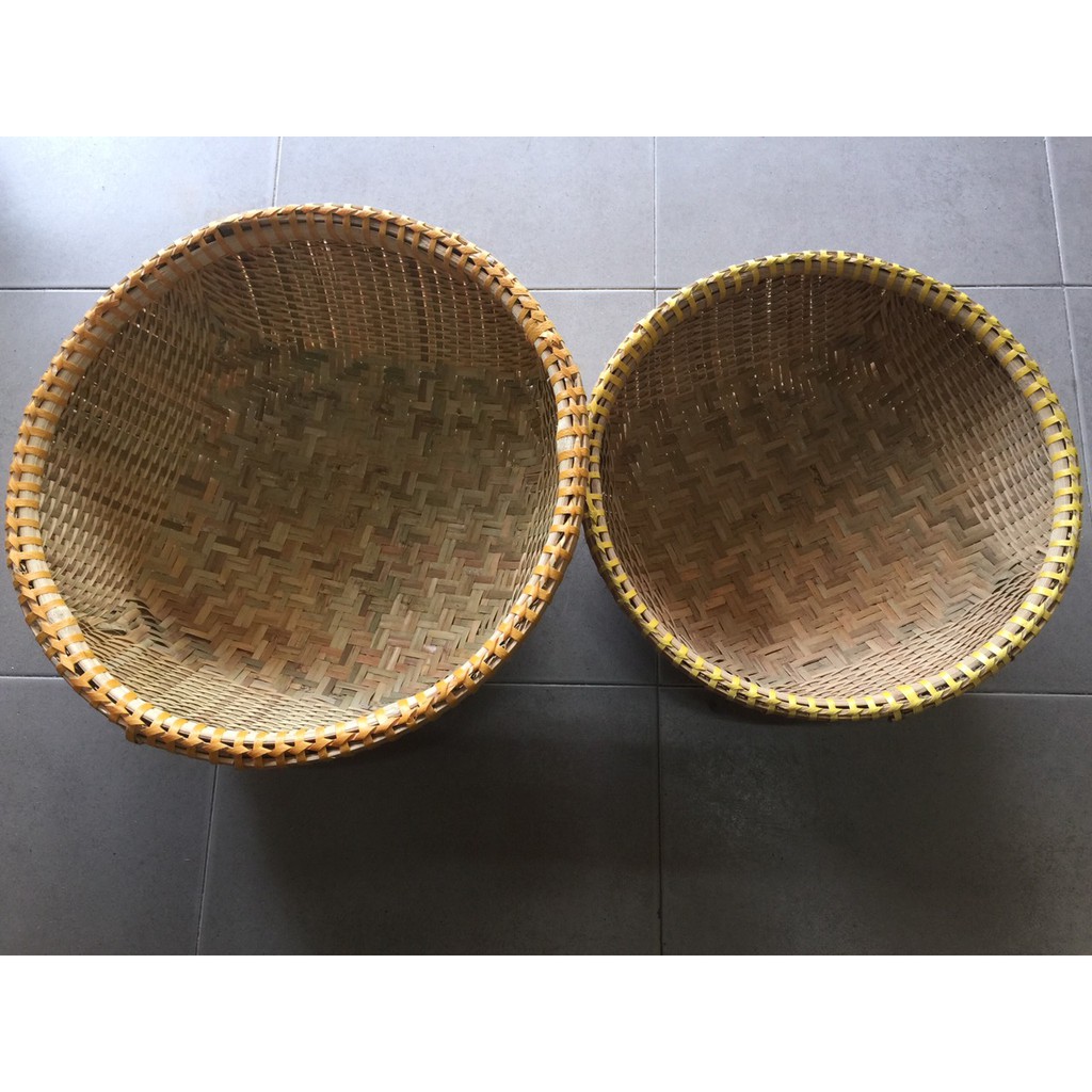 Thúng tre trang trí 45cm - hàng thủ công