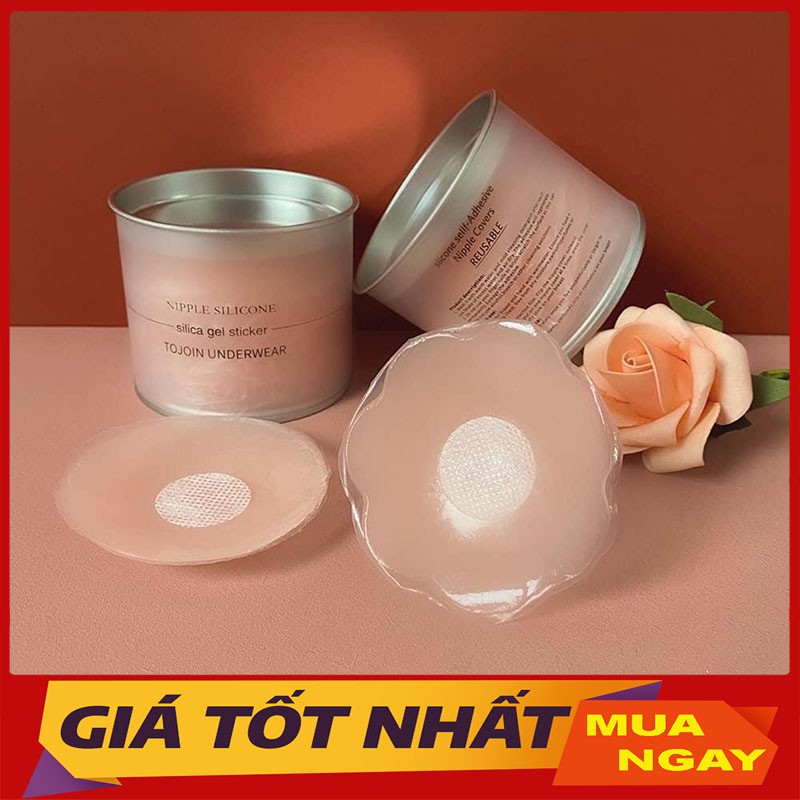 Hộp 10 Miếng Dán Ngực Tàng Hình Silicon Cực Tiện SDN02