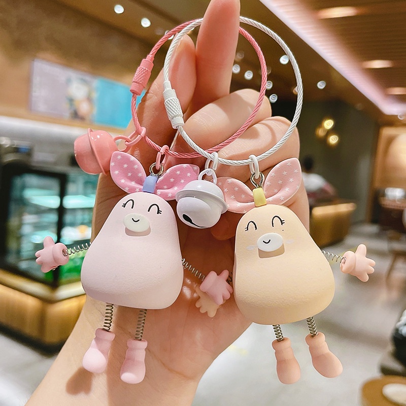 Móc Khóa Hình Thỏ Hoạt Hình Dễ Thương