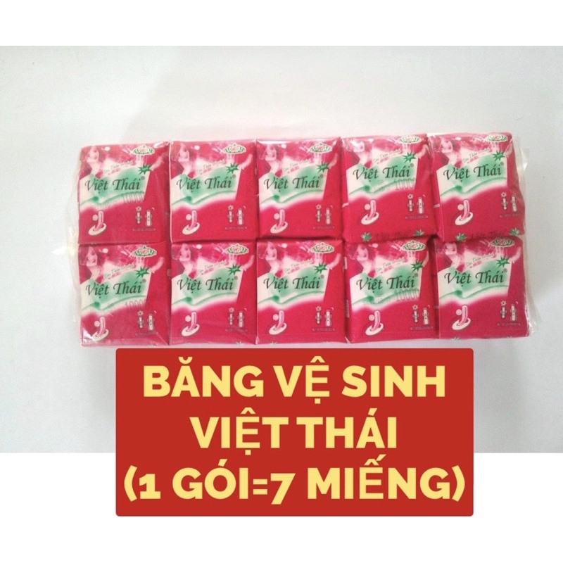 BĂNG VỆ SINH VIỆT THÁI.(COMBO 10 GÓI).HÀNG CÔNG TY