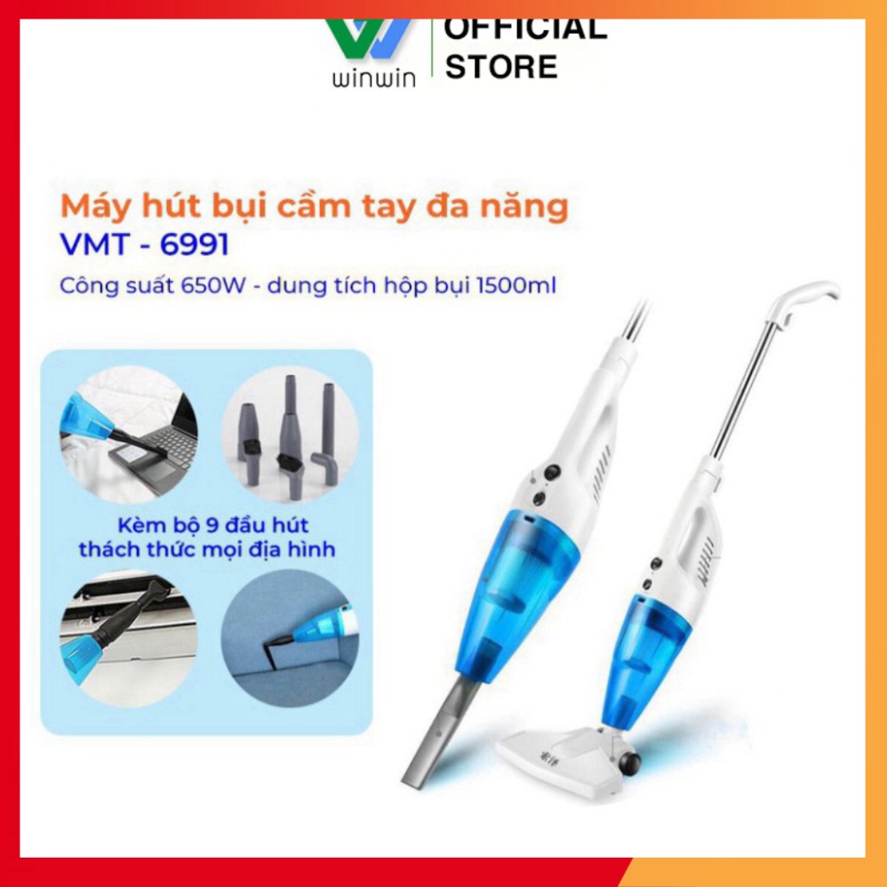 Máy hút bụi cầm tay Yangzi máy hút bụi gia đình đa năng kèm 9 đầu hút sử dụng cho mọi địa hình_Lovelife