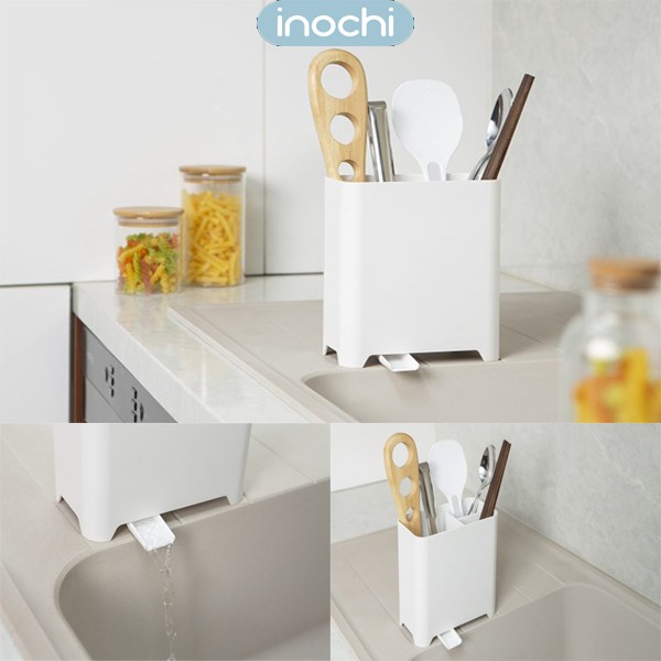 Hộp Đựng Đũa - Ống Đũa Yoko Inochi Nhật Bản Loại Đứng Chất Liệu Nhựa Cao Cấp Thiết Kế Thông Minh